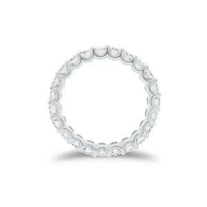3.55 ct Radiant-Cut Diamond Eternity Band - 18K gold weighing 3.89 grams - 23 radiant-cut diamonds weighing 3.55 carats (GIA-graded F-color, VS clarity)