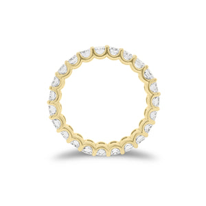 3.55 ct Radiant-Cut Diamond Eternity Band - 18K gold weighing 3.89 grams - 23 radiant-cut diamonds weighing 3.55 carats (GIA-graded F-color, VS clarity)