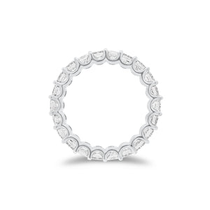 4.47 ct Radiant-Cut Diamond Eternity Band - 18K gold weighing 4.60 grams - 22 radiant-cut diamonds weighing 4.47 carats (GIA-graded F-color, VS clarity)