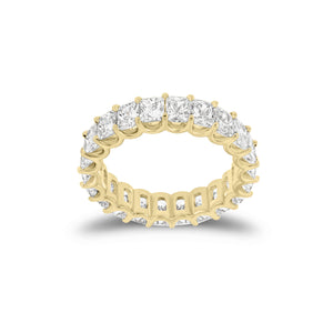 4.47 ct Radiant-Cut Diamond Eternity Band - 18K gold weighing 4.60 grams - 22 radiant-cut diamonds weighing 4.47 carats (GIA-graded F-color, VS clarity)