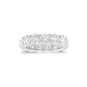 3.76 ct Diamond Eternity Ring - 18K gold weighing 3.60 grams - 16 round diamonds weighing 3.76 carats (GIA-graded G-H color, SI1 clarity)