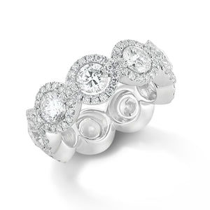 Halo Diamond Eternity Band