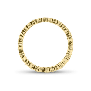 Diamond Milgrain Eternity Ring - 18K gold weighing 1.53 grams - 30 round diamonds weighing 0.95 carats