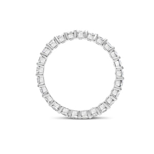 Slim Shared Prong-Set Diamond Eternity Band -14k gold weighing 2.3 grams -25 round shared prong-set diamonds weighing 1.43 carats