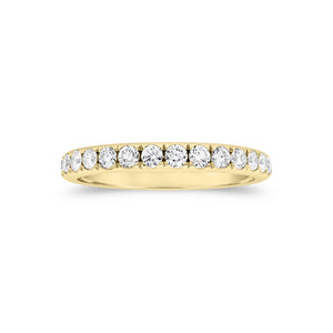 Comfort Fit Diamond Eternity Band Ring -18k gold weighing 2.53 grams -28 round diamonds weighing 1.12 carats