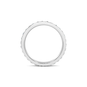 Comfort Fit Diamond Eternity Band Ring -18k gold weighing 2.53 grams -28 round diamonds weighing 1.12 carats