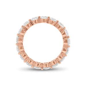 2.62 ct Diamond Eternity Ring - 18K gold weighing 2.48 grams - 17 round diamonds weighing 2.62 carats