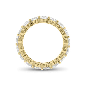 2.62 ct Diamond Eternity Ring - 18K gold weighing 2.48 grams - 17 round diamonds weighing 2.62 carats