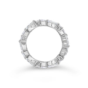 Pear-Shaped Diamond Eternity Band - 18K gold weighing 4.75 grams - 12 pear-shaped diamonds totaling 4.63 carats
