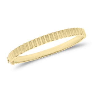 Gold Spike Bangle Bracelet - 14K gold weighing 19.30 grams
