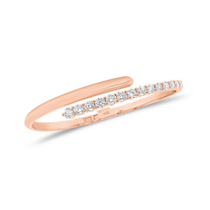 Diamond Wrap Bracelet - 14K gold weighing 17.47 grams - 14 round diamonds weighing 1.76 carats