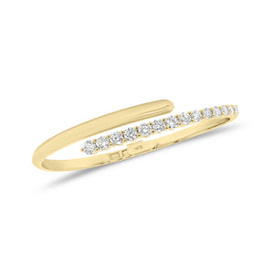 Diamond Wrap Bracelet - 14K gold weighing 17.47 grams  - 14 round diamonds weighing 1.76 carats