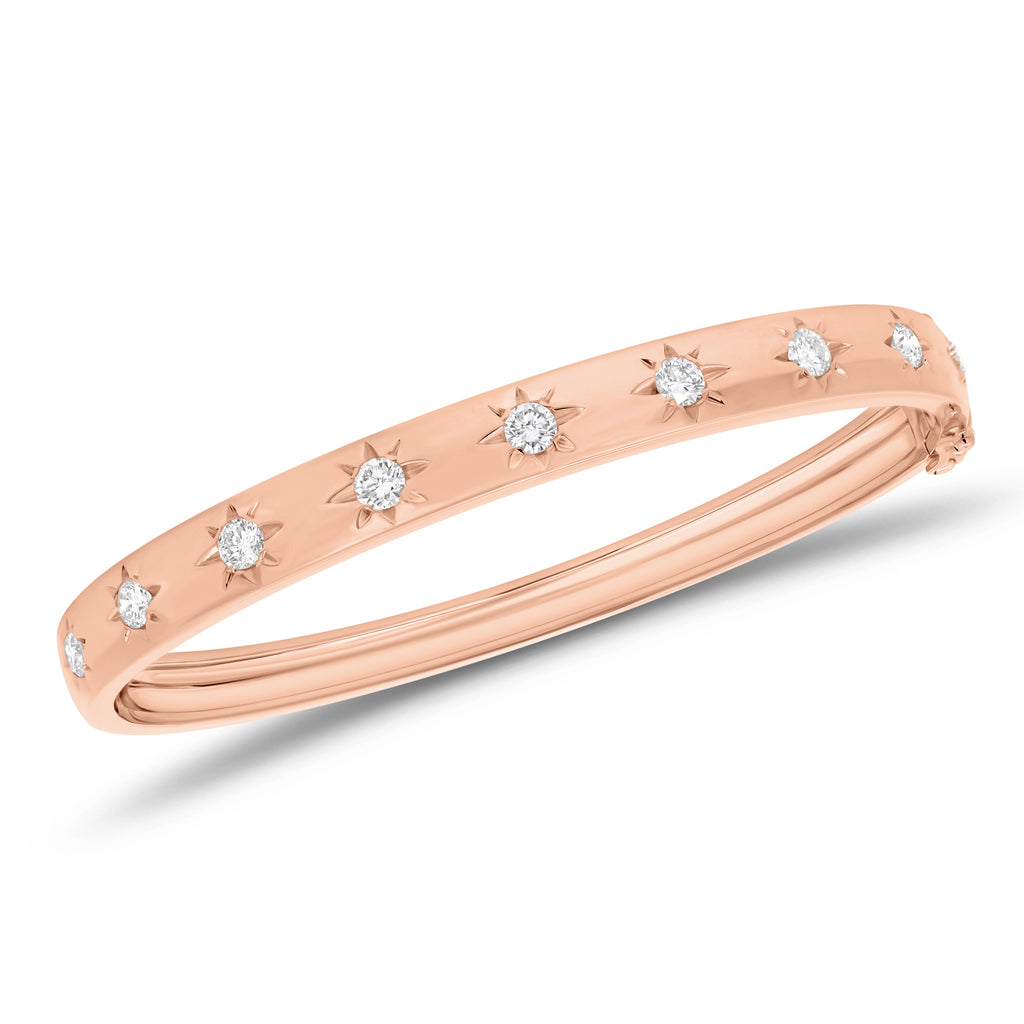 Diamond Suns Bangle Bracelet - Nuha Jewelers
