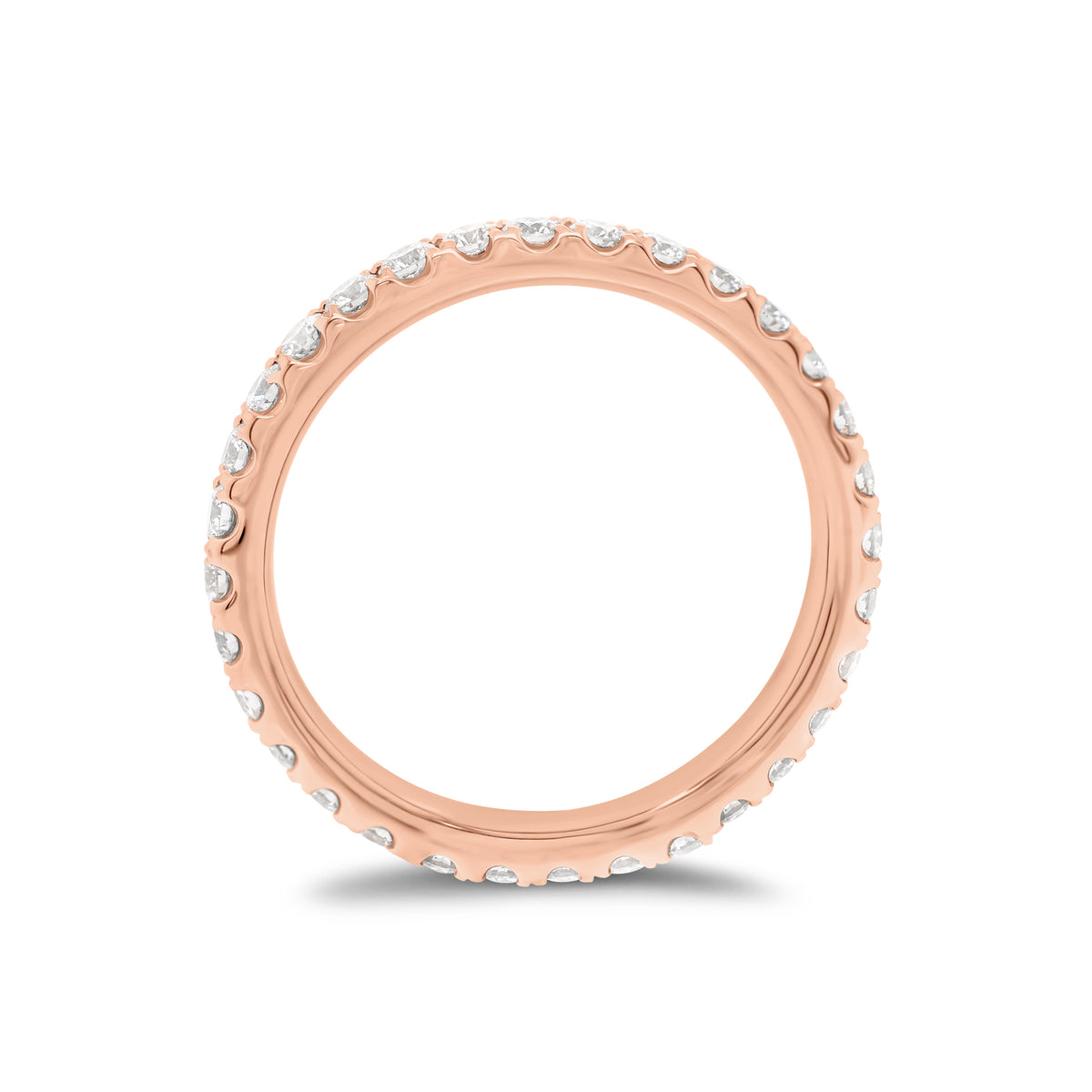 0.81 ct Diamond Eternity Ring - 18K gold weighing 2.73 grams  - 32 round diamonds weighing 0.81 carats