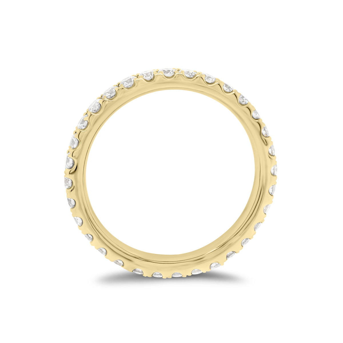 0.81 ct Diamond Eternity Ring - 18K gold weighing 2.73 grams  - 32 round diamonds weighing 0.81 carats