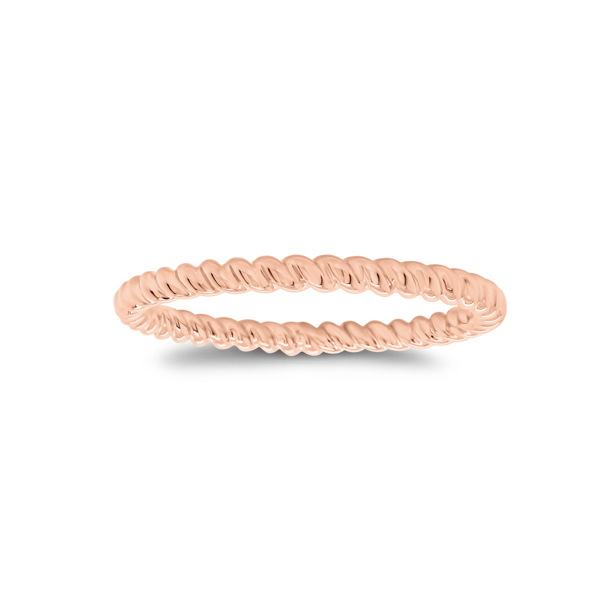 Gold Cable Stacking Ring - 18K gold weighing 2.19 grams