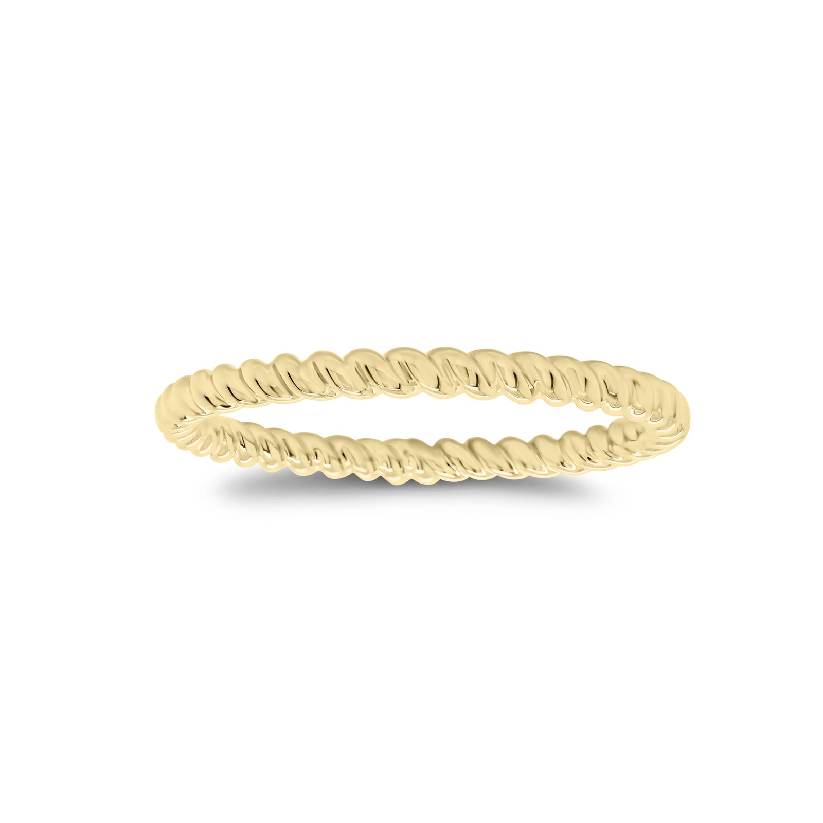 Gold Cable Stacking Ring - 18K gold weighing 2.19 grams