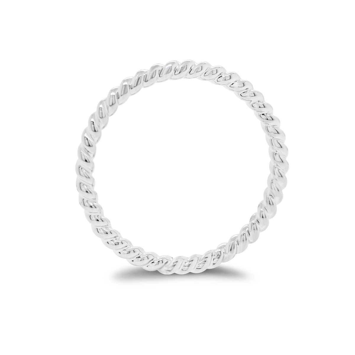 Gold Cable Stacking Ring - 18K gold weighing 2.19 grams