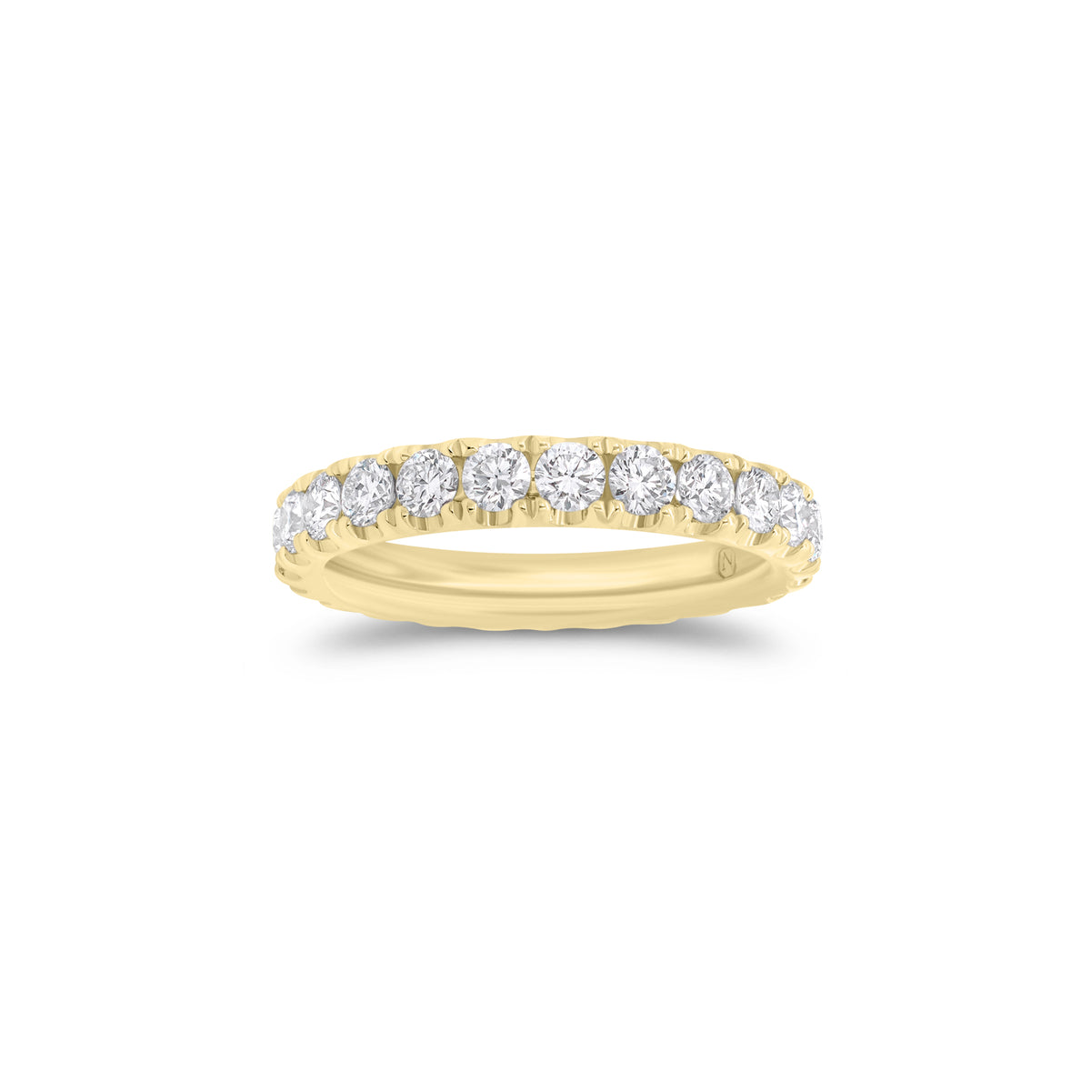 1.72 ct Diamond Eternity Ring - 14K gold weighing 3.32 grams - 24 round diamonds weighing 1.72 carats