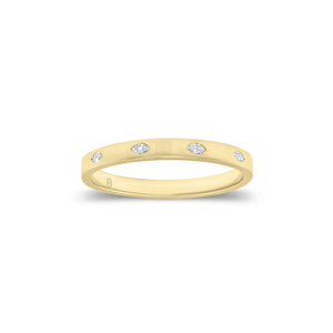 Marquise Diamond Stackable Ring - 14K gold weighing 1.62 grams  - 10 marquise-shaped diamonds weighing 0.15 carats