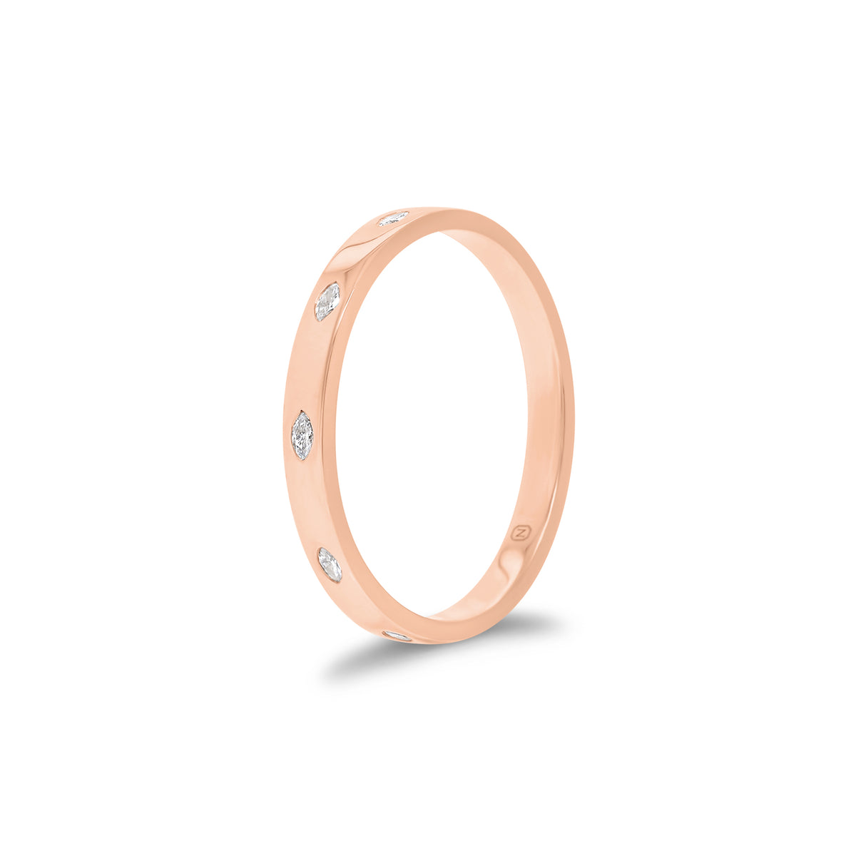 Marquise Diamond Stackable Ring - 14K gold weighing 1.62 grams - 10 marquise-shaped diamonds weighing 0.15 carats