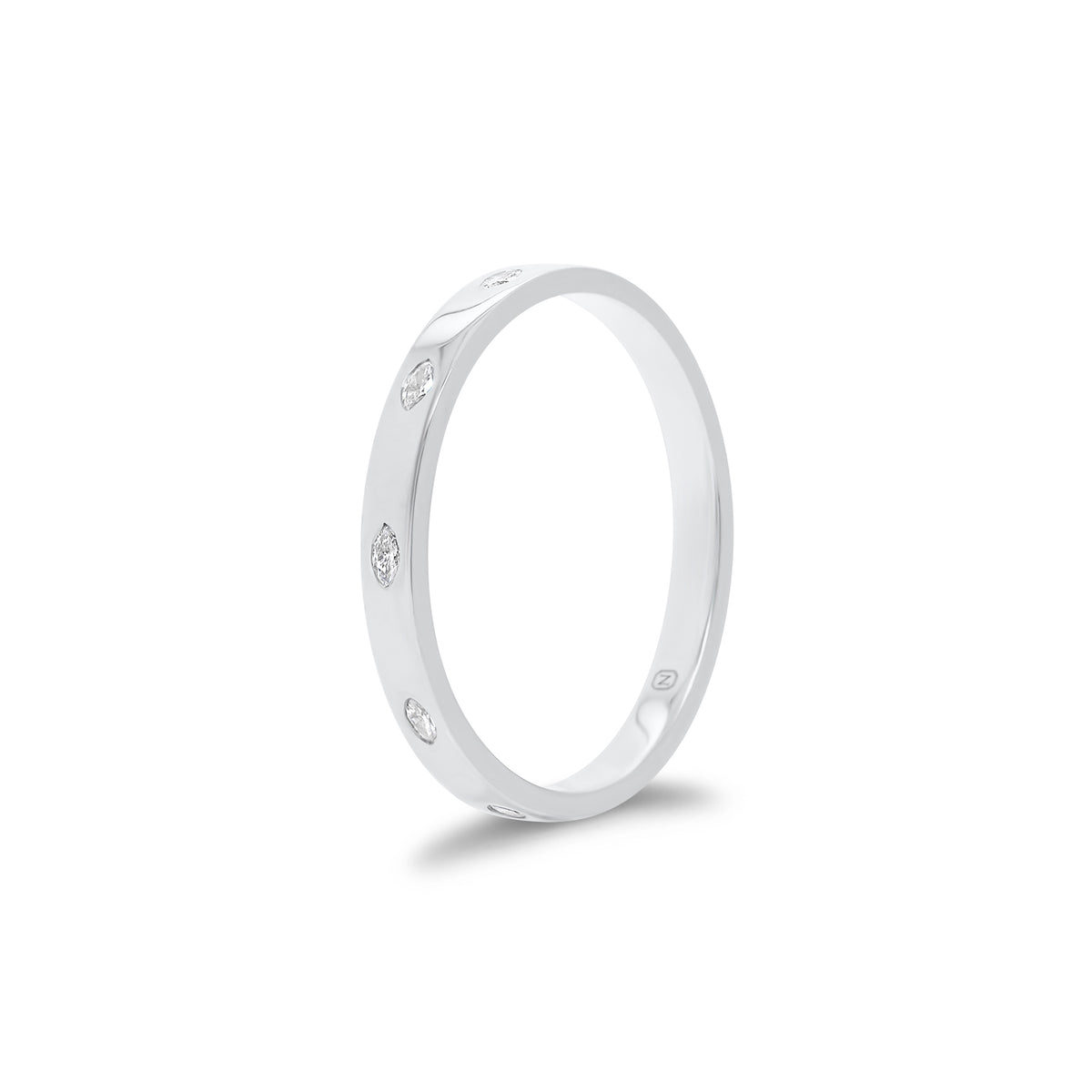 Marquise Diamond Stackable Ring - 14K gold weighing 1.62 grams - 10 marquise-shaped diamonds weighing 0.15 carats