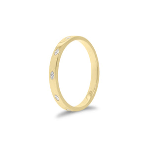 Marquise Diamond Stackable Ring - 14K gold weighing 1.62 grams - 10 marquise-shaped diamonds weighing 0.15 carats