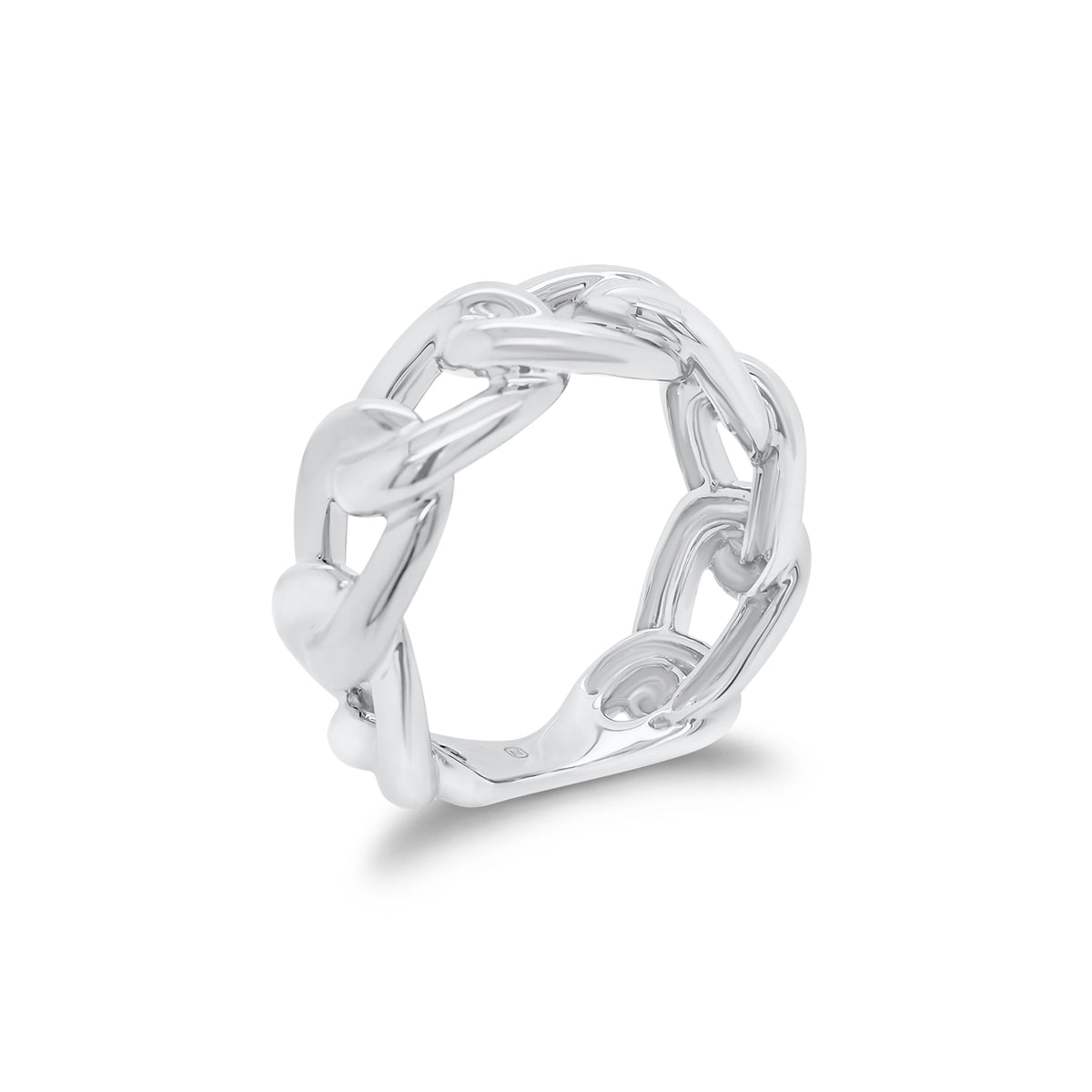 Gold Curb Chain Ring - 14K gold weighing 5.93 grams