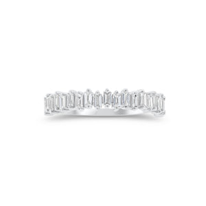 Baguette Diamond Levels Ring - 14K gold weighing 1.71 grams - 21 slim baguettes weighing 0.38 carats