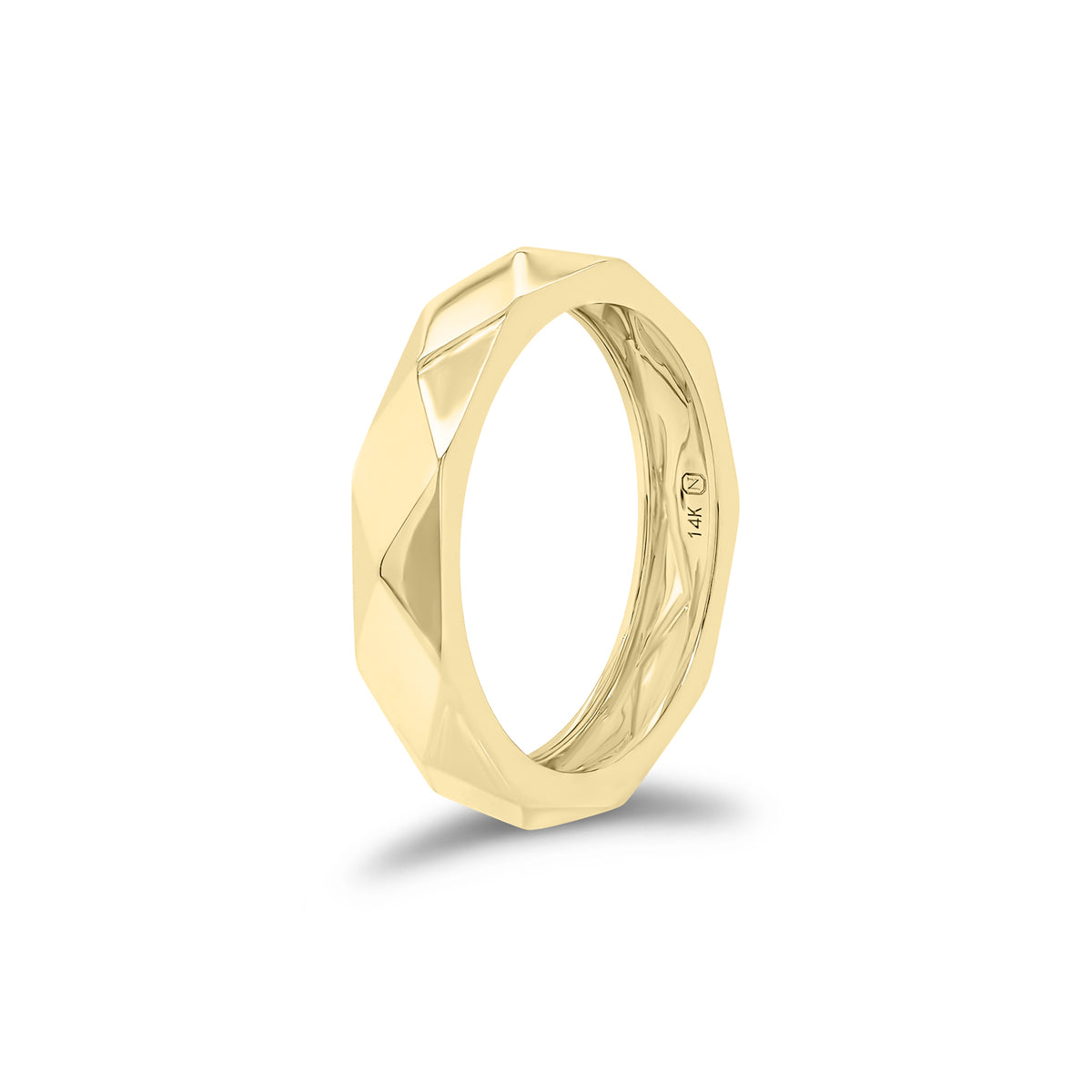 Multi-Dimensional Gold Band - 14K gold weighing 2.93 grams