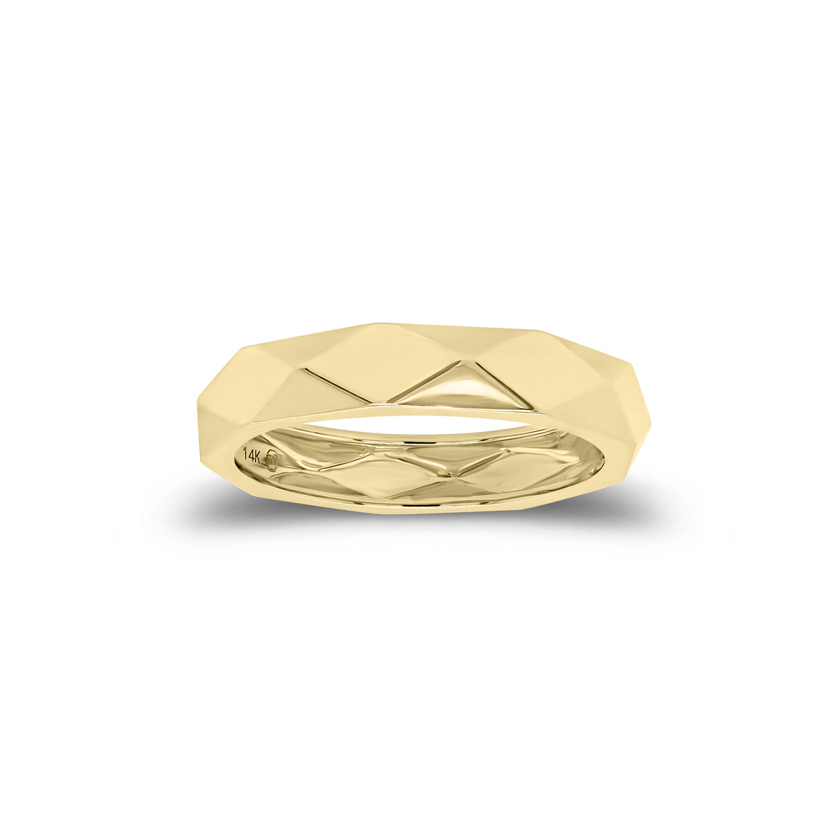 Multi-Dimensional Gold Band - 14K gold weighing 2.93 grams