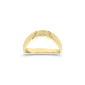 Gold Wave Ring - 14K gold weighing 2.55 grams