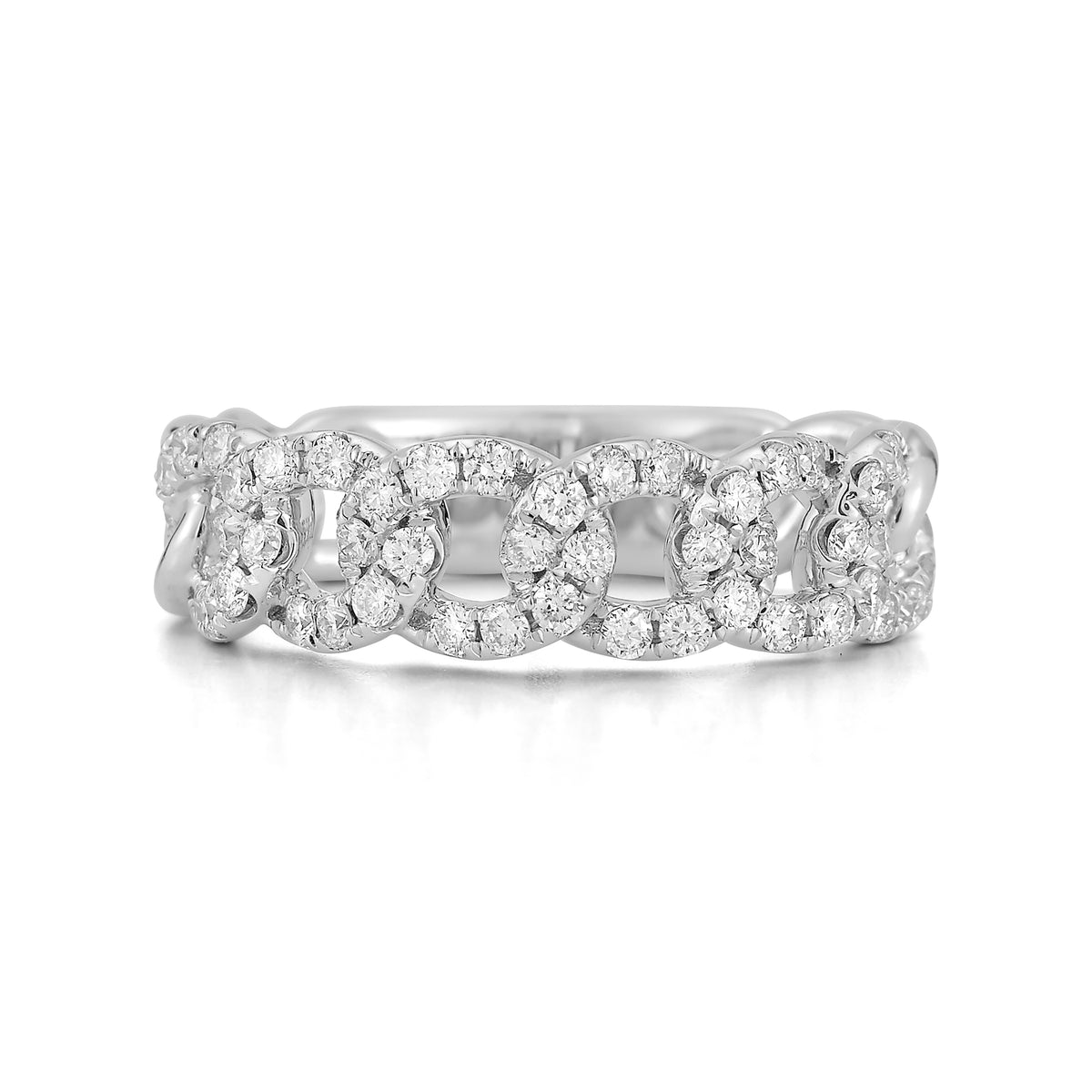Diamond Curb Link Ring