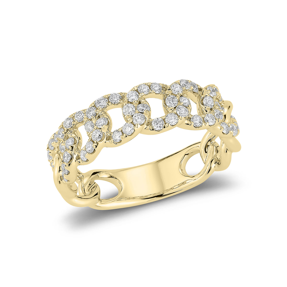 Diamond Curb Link Ring