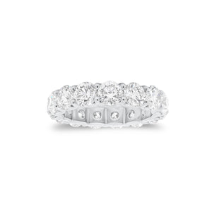 3.76 ct Diamond Eternity Ring - 18K gold weighing 3.60 grams  - 16 round diamonds weighing 3.76 carats (GIA-graded G-H color, SI1 clarity)