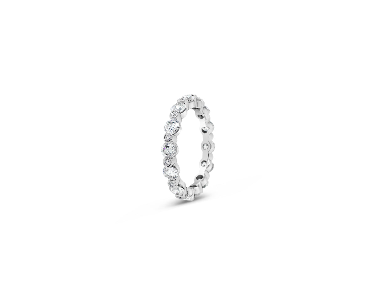 Single Prong Diamond Eternity Ring