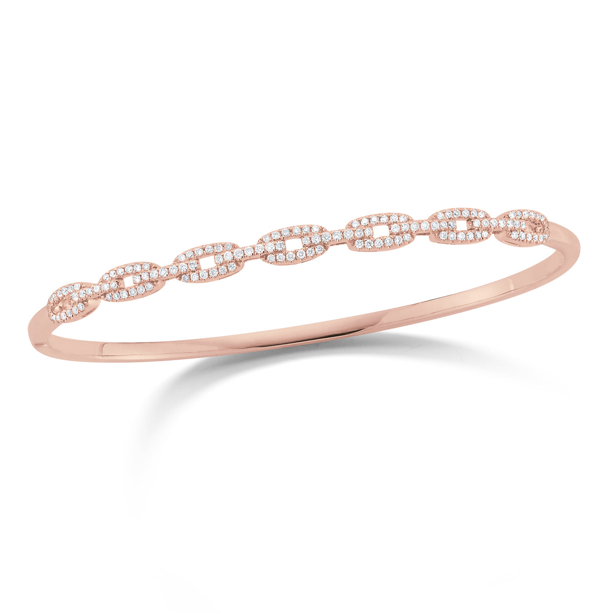 Diamond Chain Link Bangle Bracelet