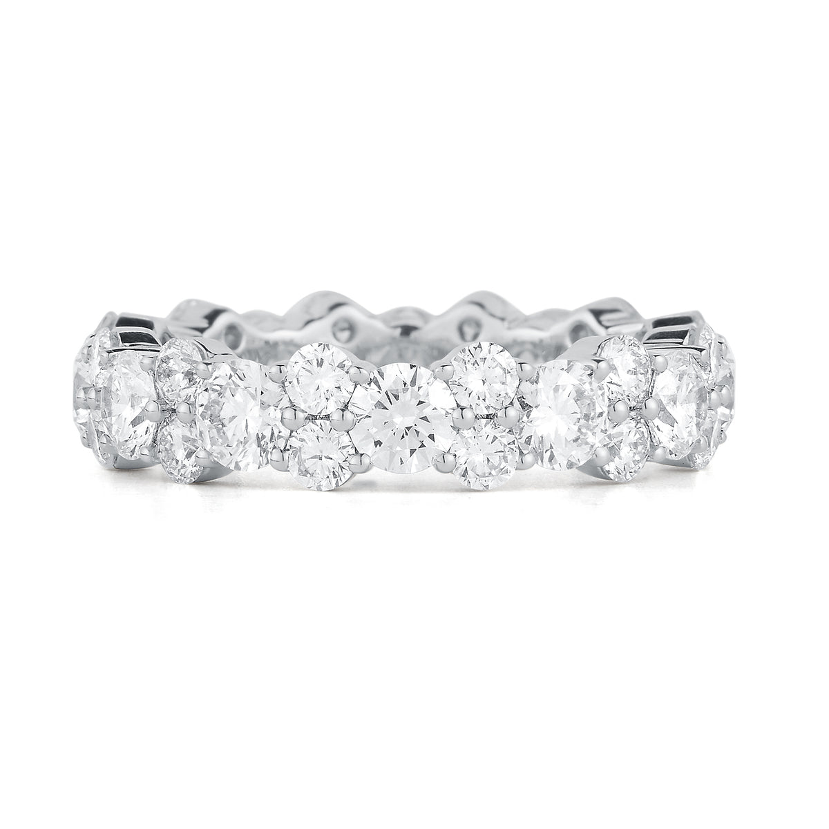 Staggered Diamond Eternity Band