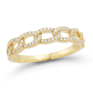 Diamond Cuban Link Ring