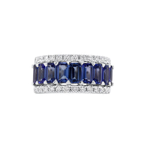 Tanzanite & Diamond Band