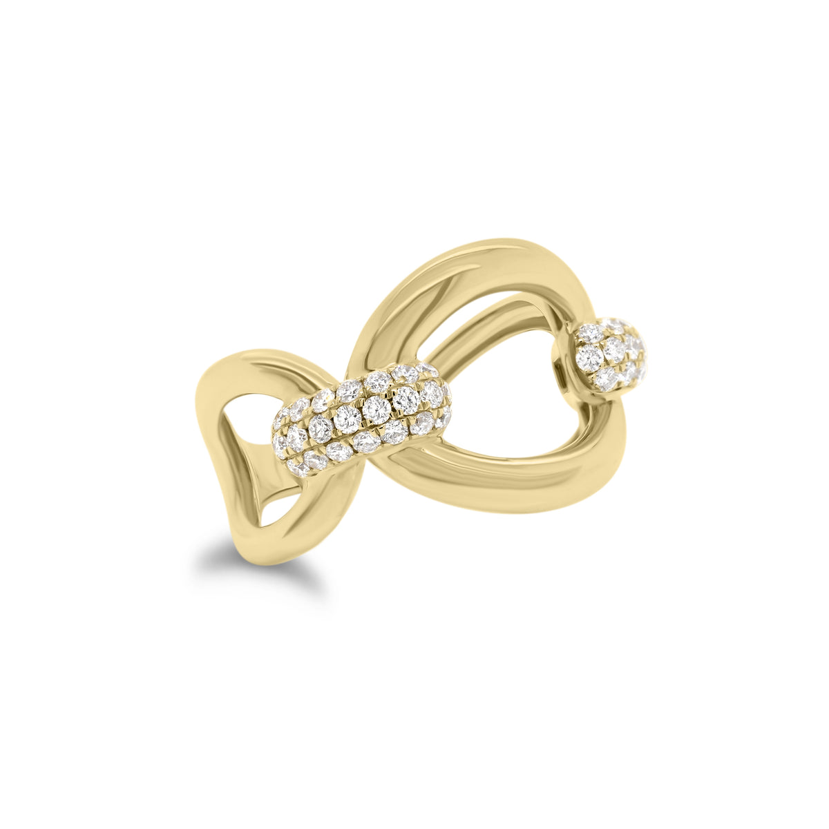 Diamond Bold Loop Ring