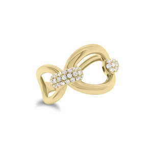 Diamond Bold Loop Ring