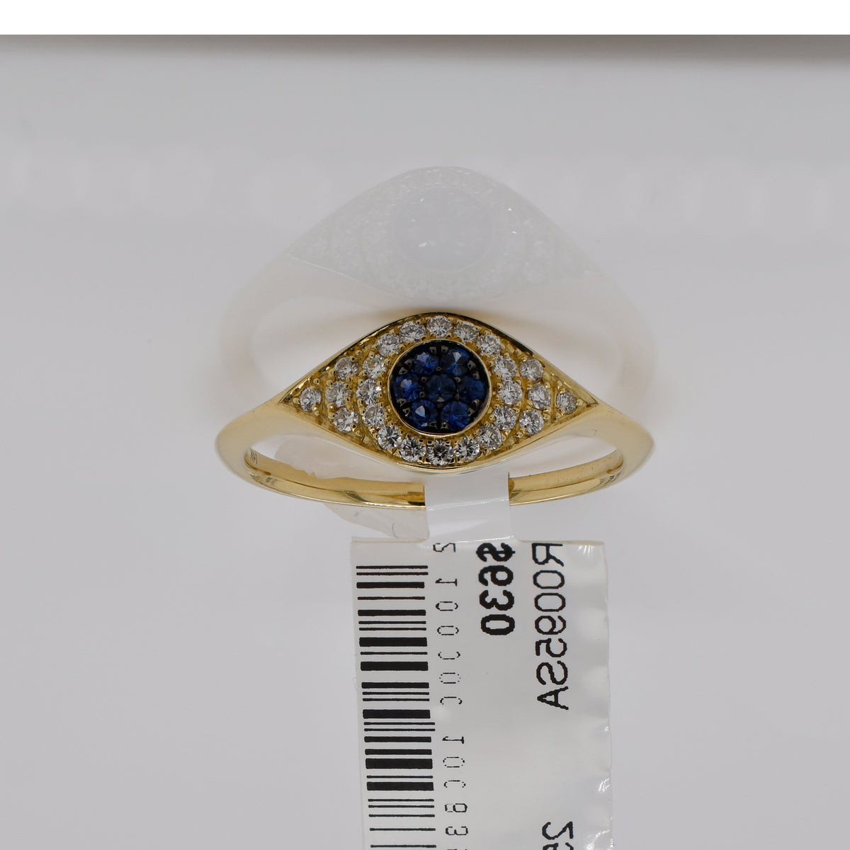 Diamond and Sapphire Evil Eye Ring