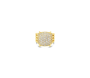 Twisted Cable Diamond Ring