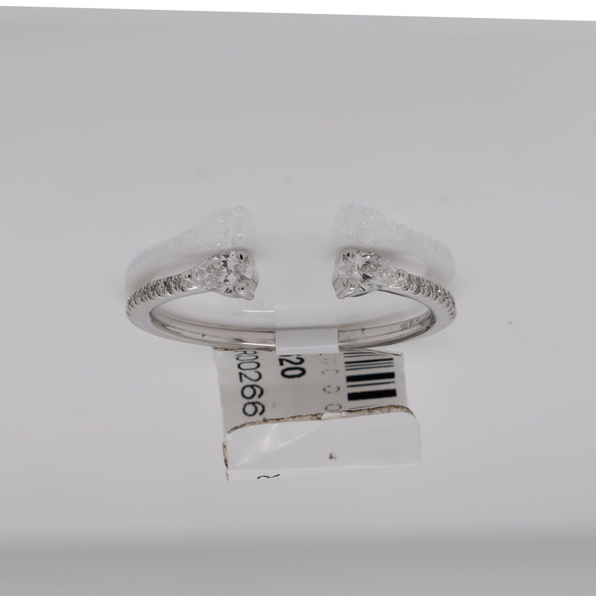 Diamond Stackable Open Pinky Ring