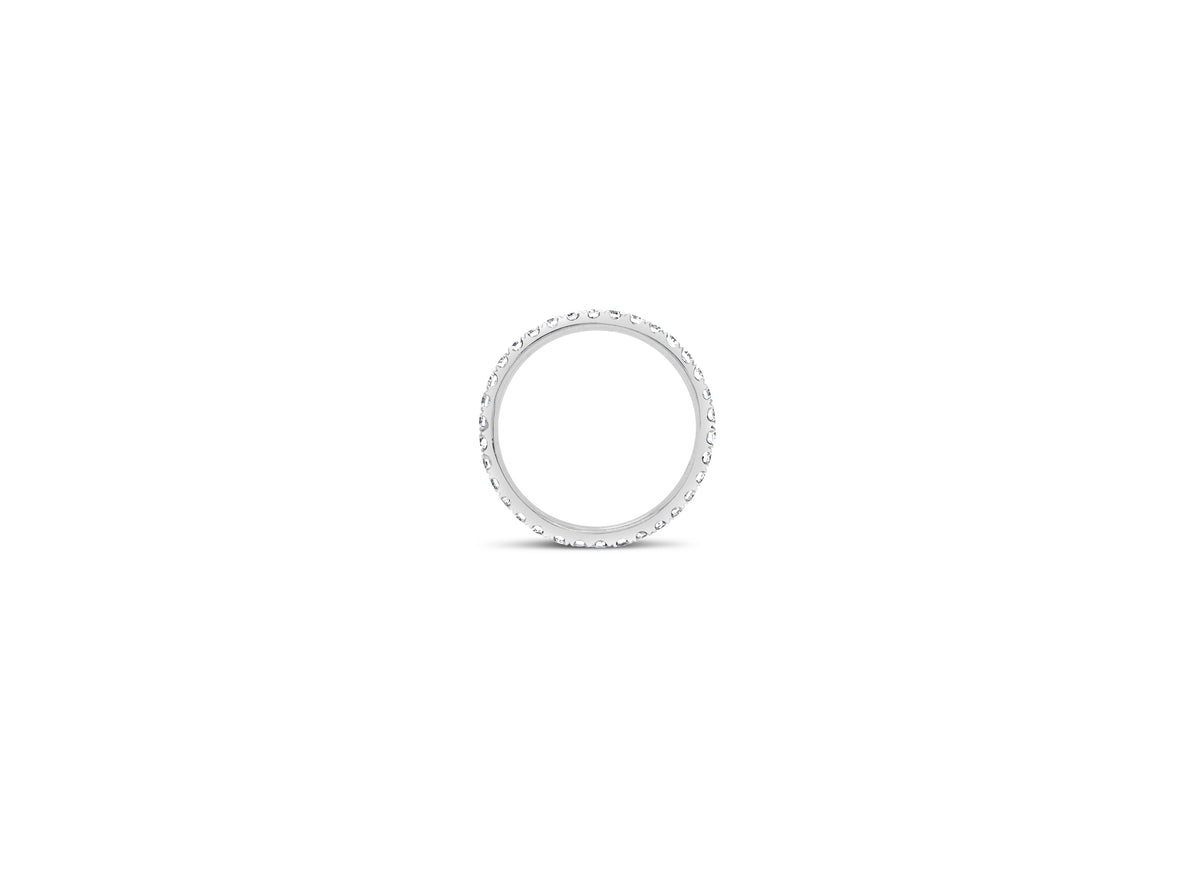 Slim Four Prong-Set Diamond Eternity Band