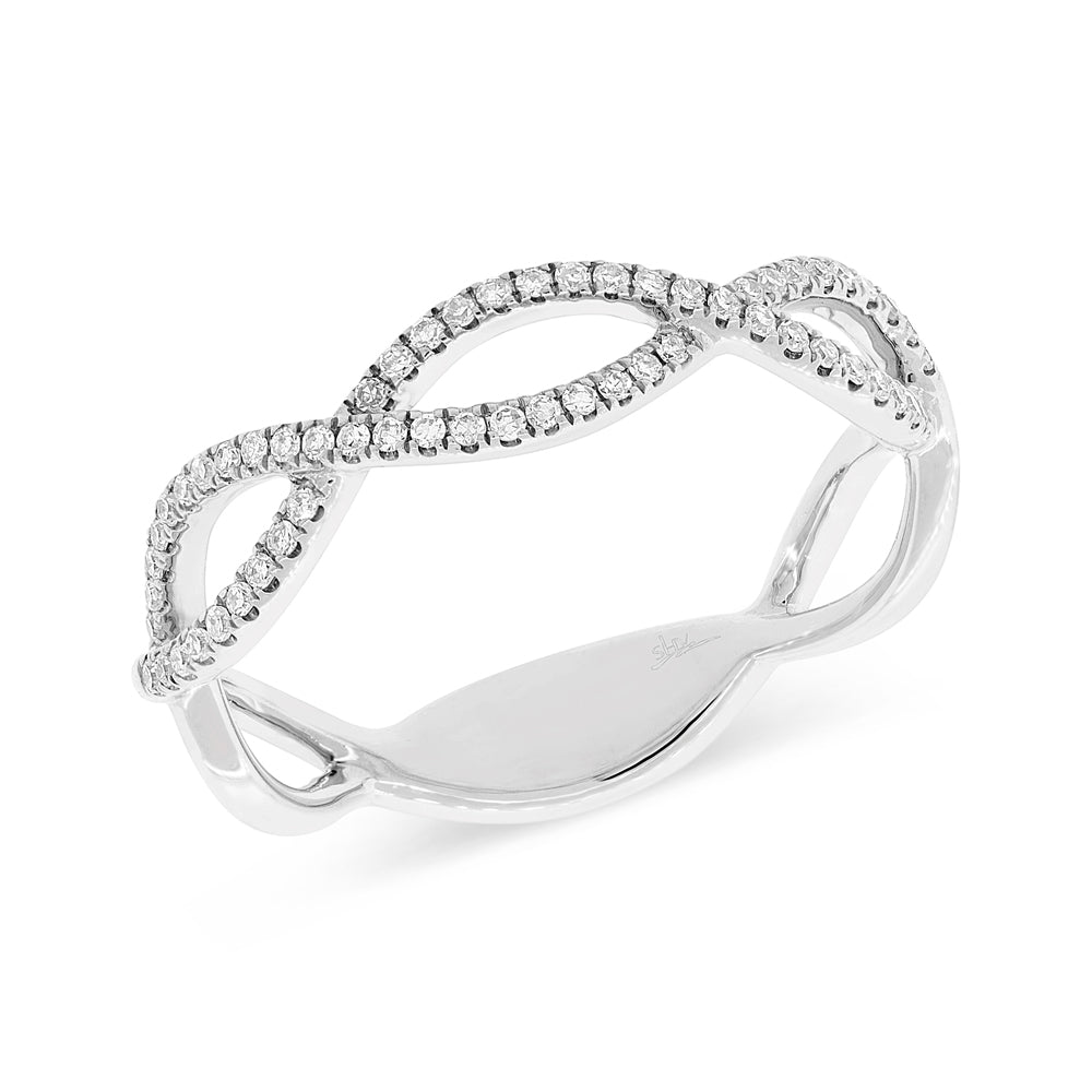 Diamond Infinity Symbols Ring