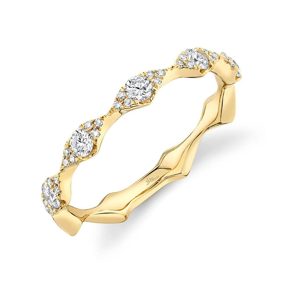 Diamond Marquis Clusters Stackable Ring