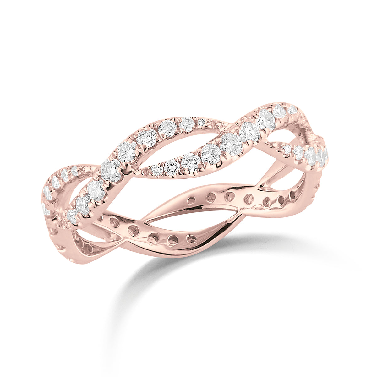 Twisted Diamond Fashion Ring