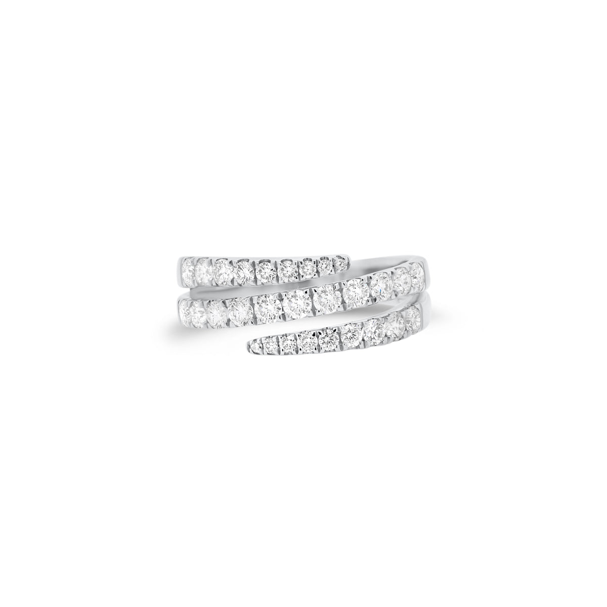Diamond Open Double Wrap Ring